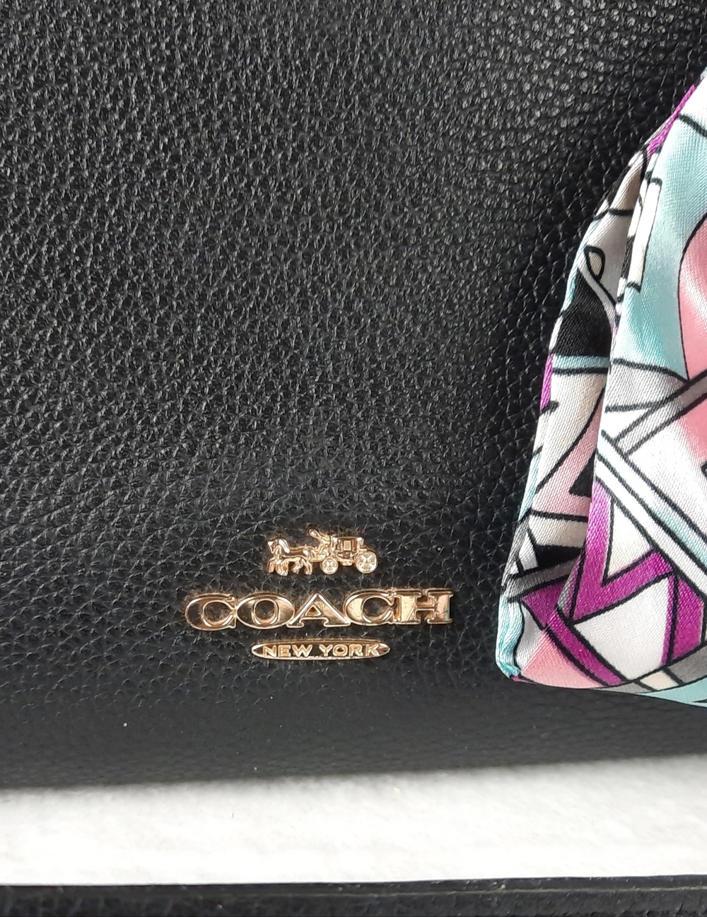 Coach Elegant Elise Sathcel Bag with Scarf Accent - Picture 6 of 15